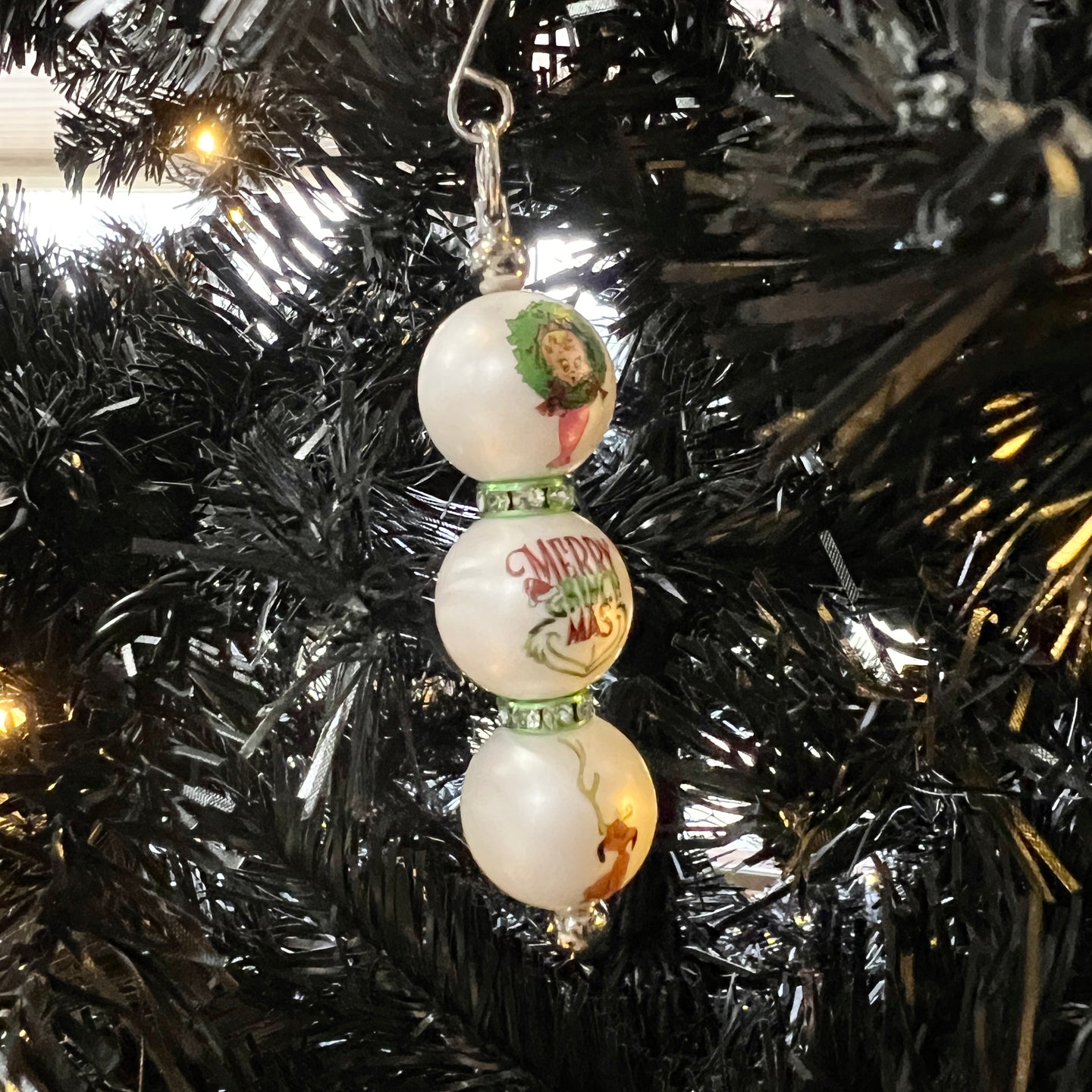 Green Christmas Gang Beaded Ornament